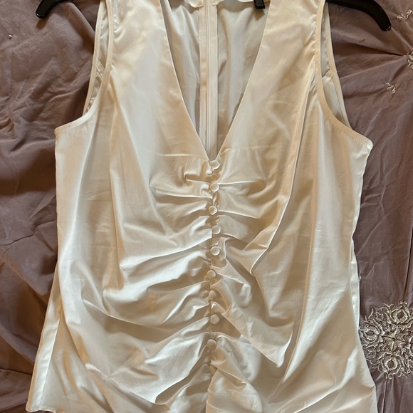 2 nwot never worn whbm tops. Sz 4 (white) sz 6(black). Zip up back - Picture 2 of 6